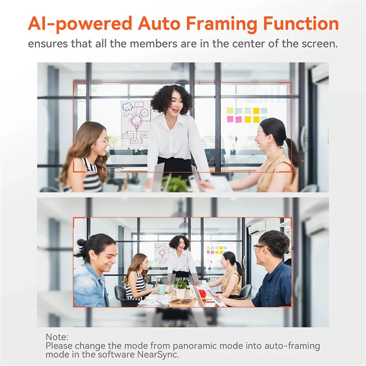 NUROUM V32AF 4k Full Hd PC Camera Webcam Ai Noise Canceling & Farming Conference Podcast Camera Web Cameras For Conference Room
