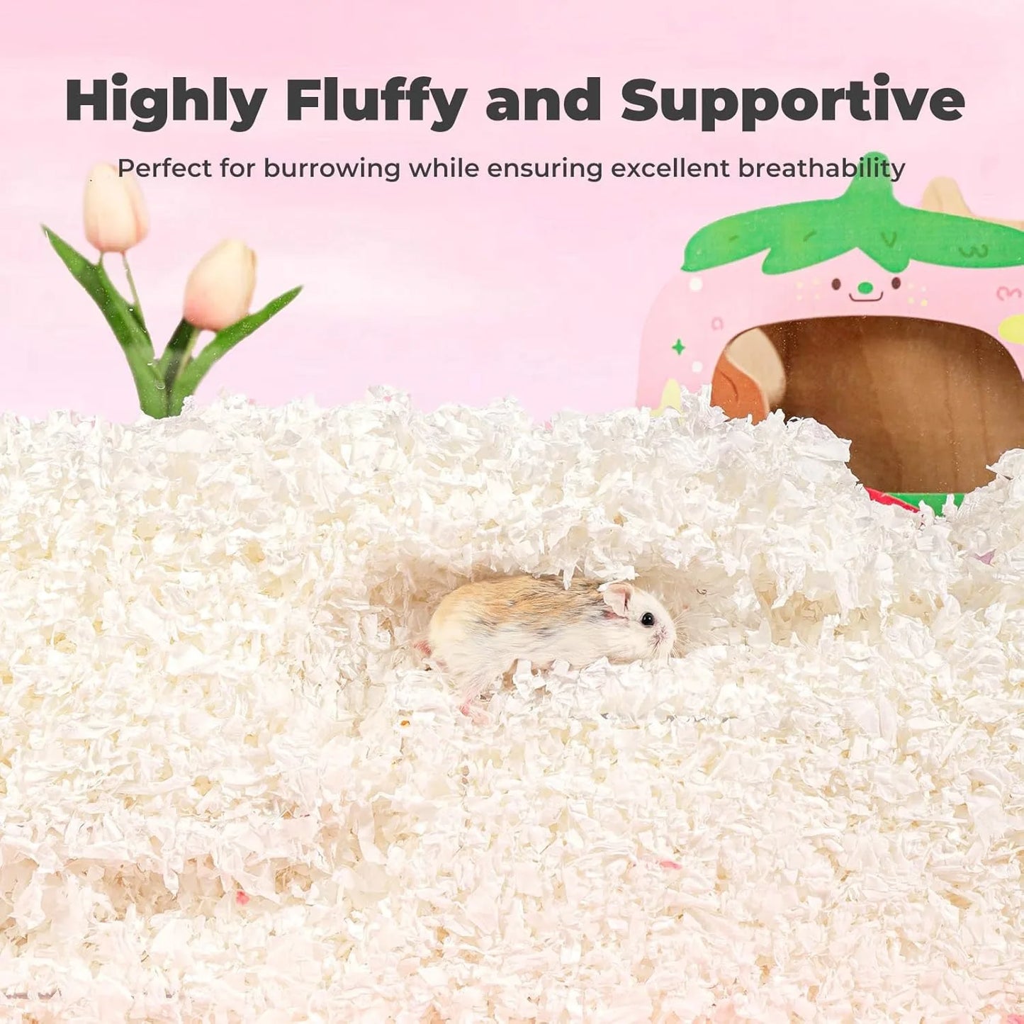 Natural Odor Control Pet Bedding for Small Animals 23L 50L