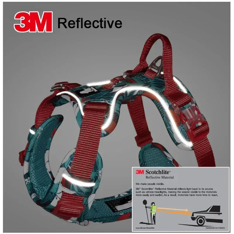 Truelove Premium Reflective Dog Harness in Camouflage Design