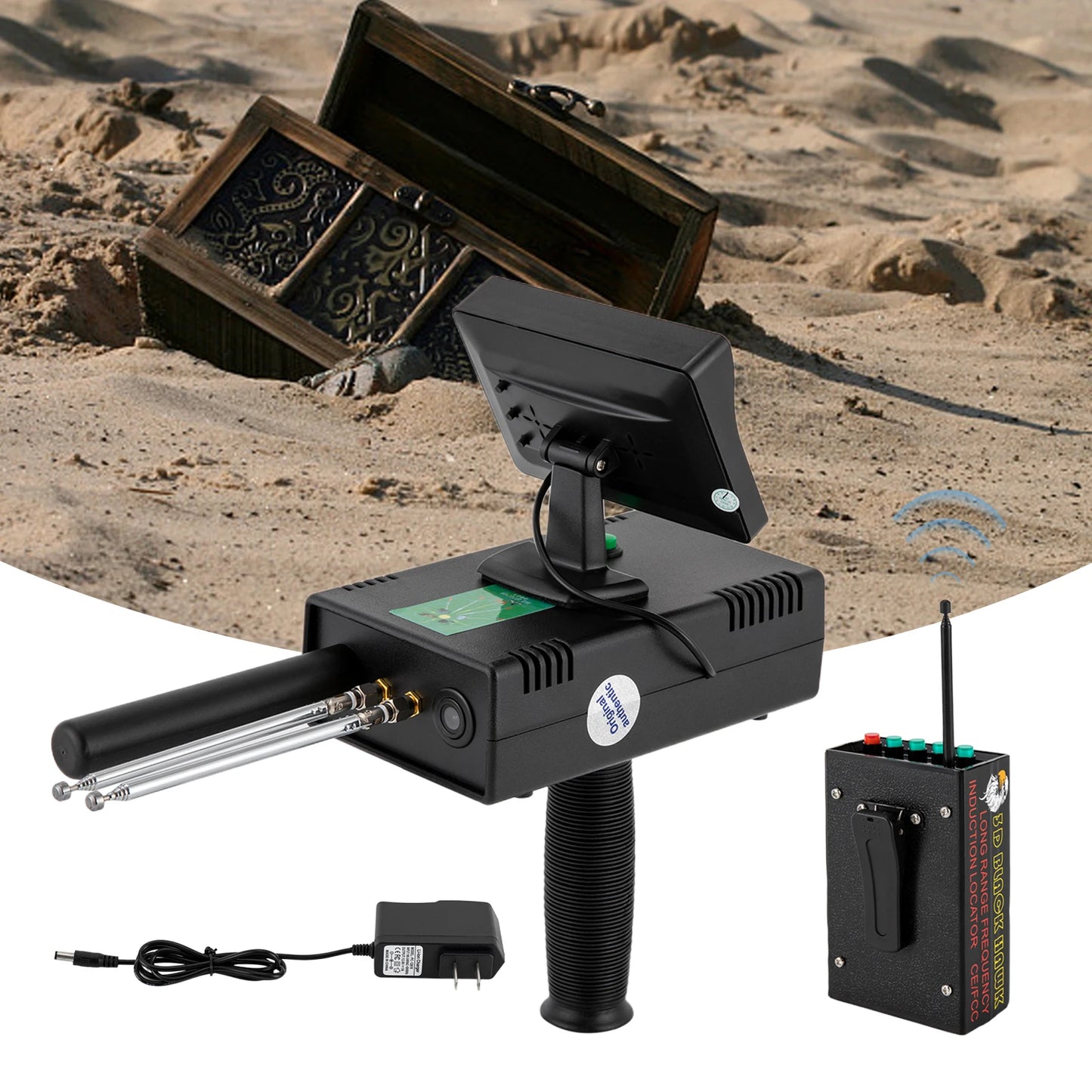 Durable Metal Detector Gold Silver Copper Diamonds With LED