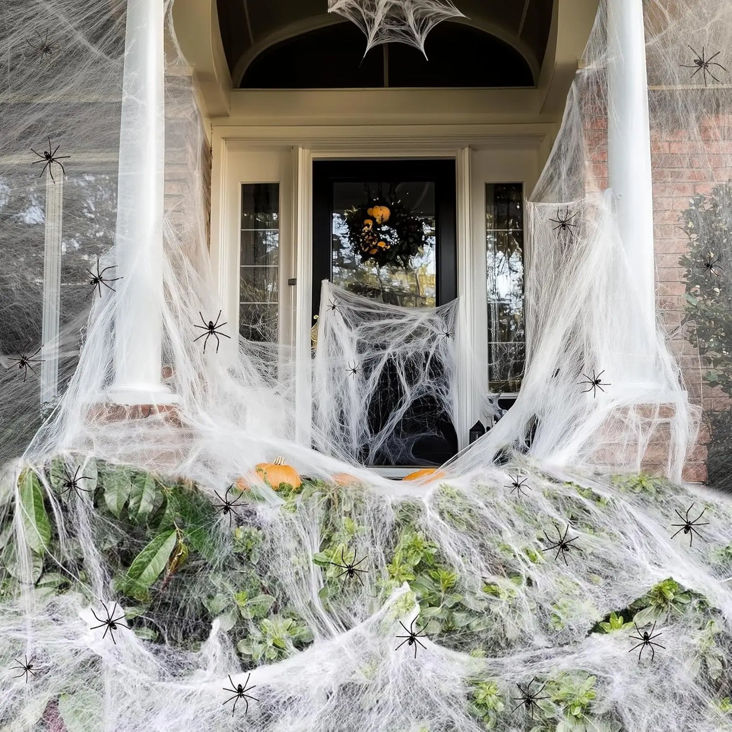 Halloween Cobweb Decor Indoor Outdoor Spider Webs Set