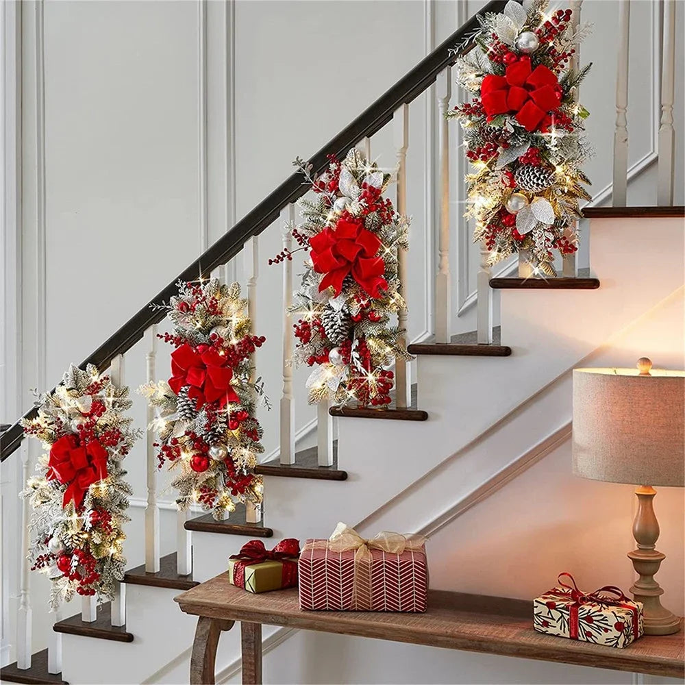 Candy Cane Christmas Wreath For Front Door Festive Decor