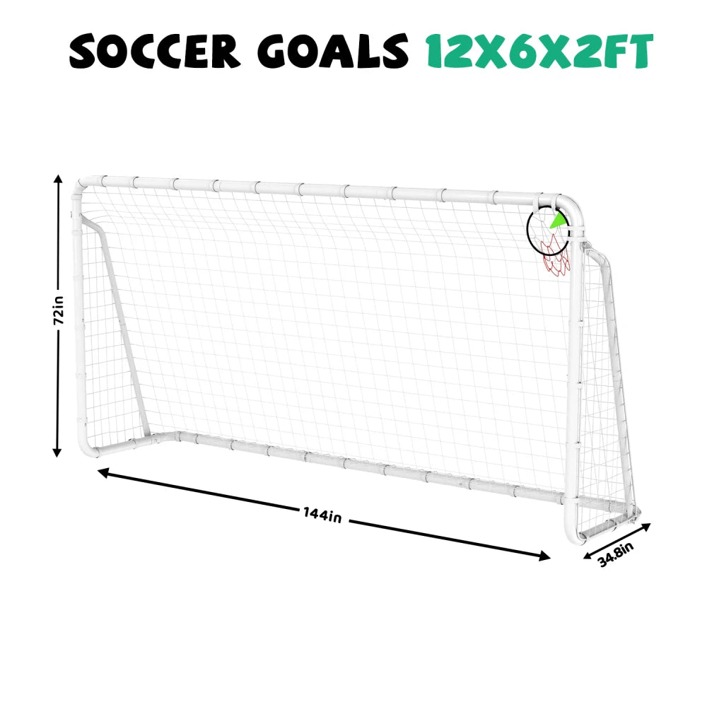 Portable Soccer Goal With High Strength Nets For Youth Training