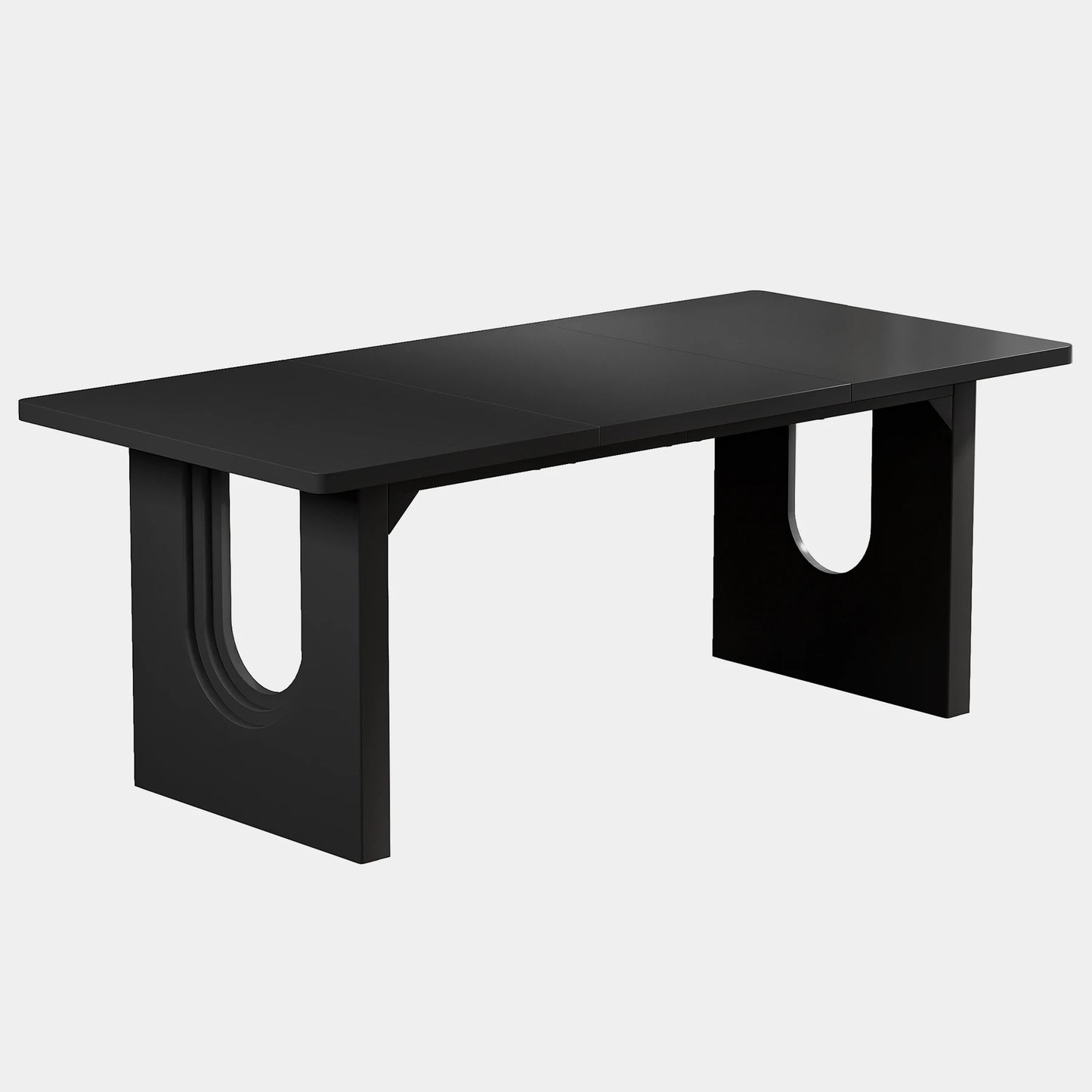Tribesigns Modern Wood Pedestal Dining Table For Six