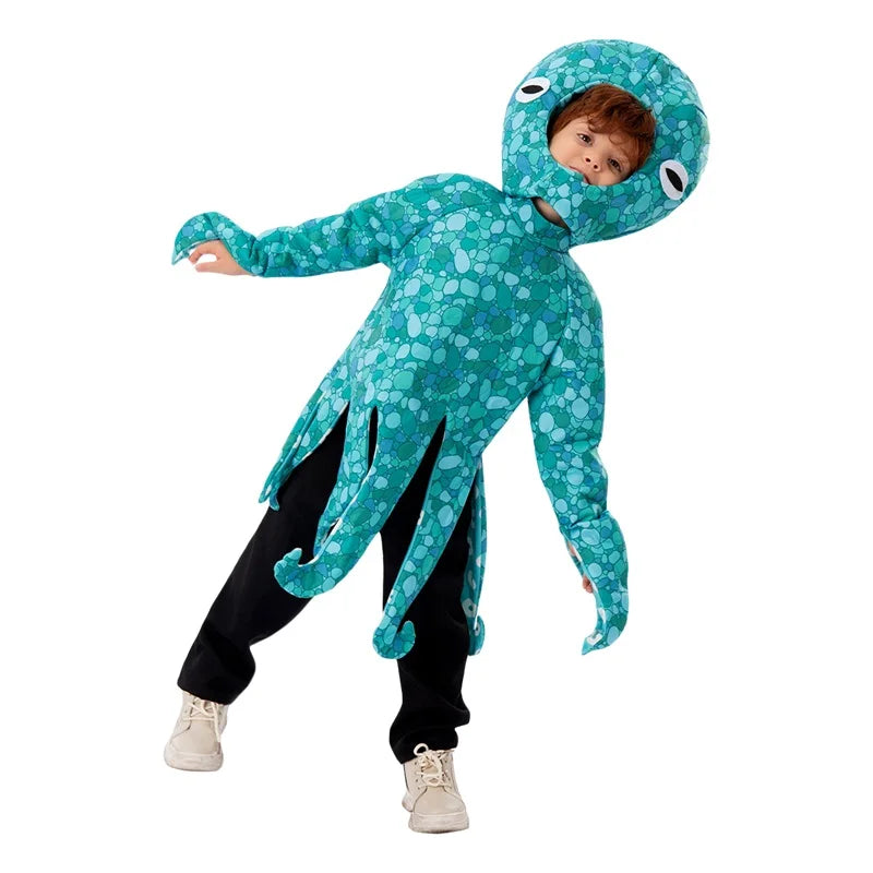 Adorable Shark Animal Costume for Kids Halloween Dress-Up Party