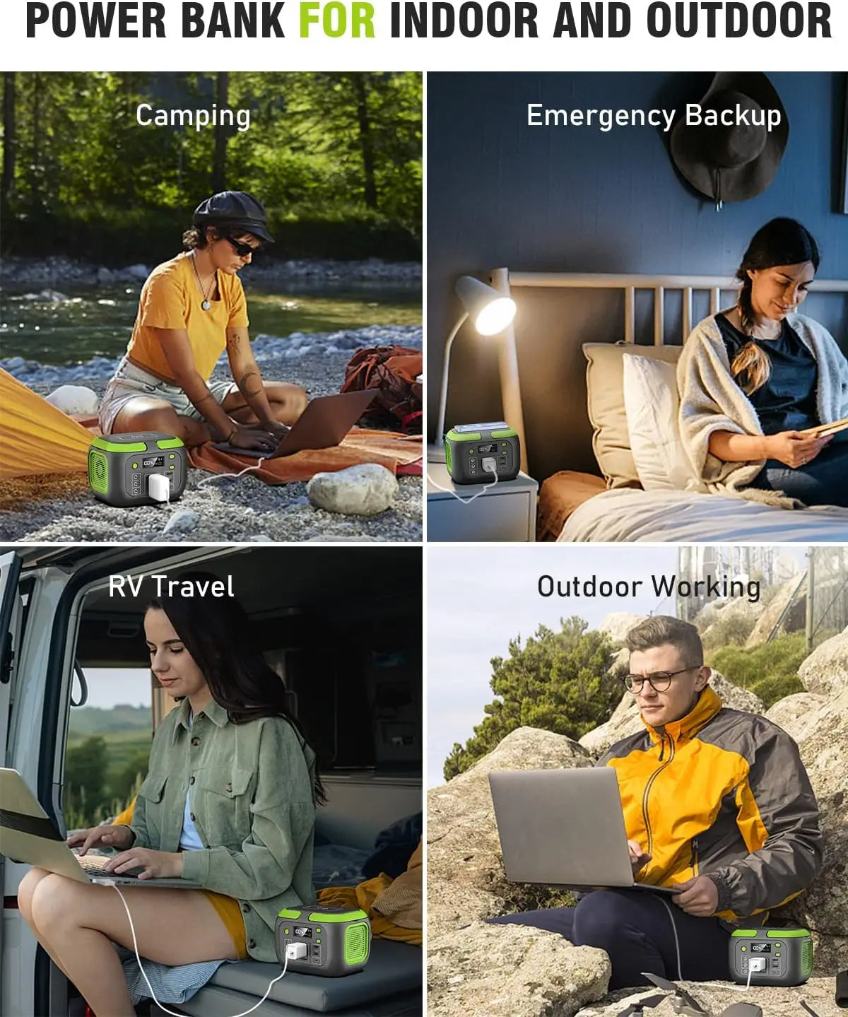 Portable Solar Power Station For Camping And Travel