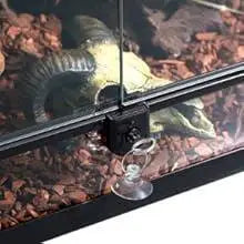 Large Glass Reptile Terrarium with Front Opening and Ventilation