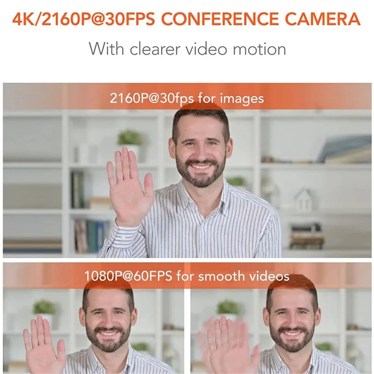 NUROUM V32AF 4k Full Hd PC Camera Webcam Ai Noise Canceling & Farming Conference Podcast Camera Web Cameras For Conference Room