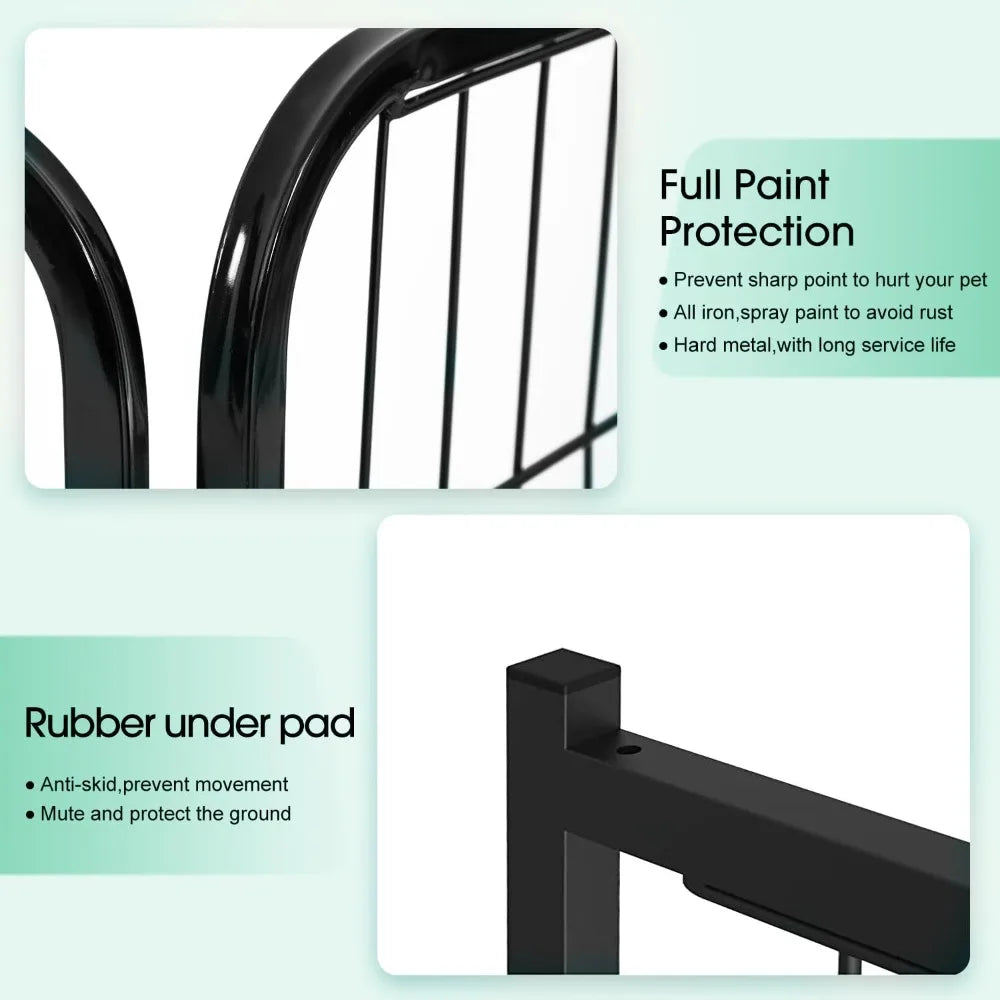 Metal Dog Playpen for Indoor and Outdoor Pet Exercise