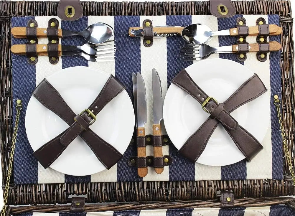 Willow Picnic Basket Set for Perfect Outdoor Adventures