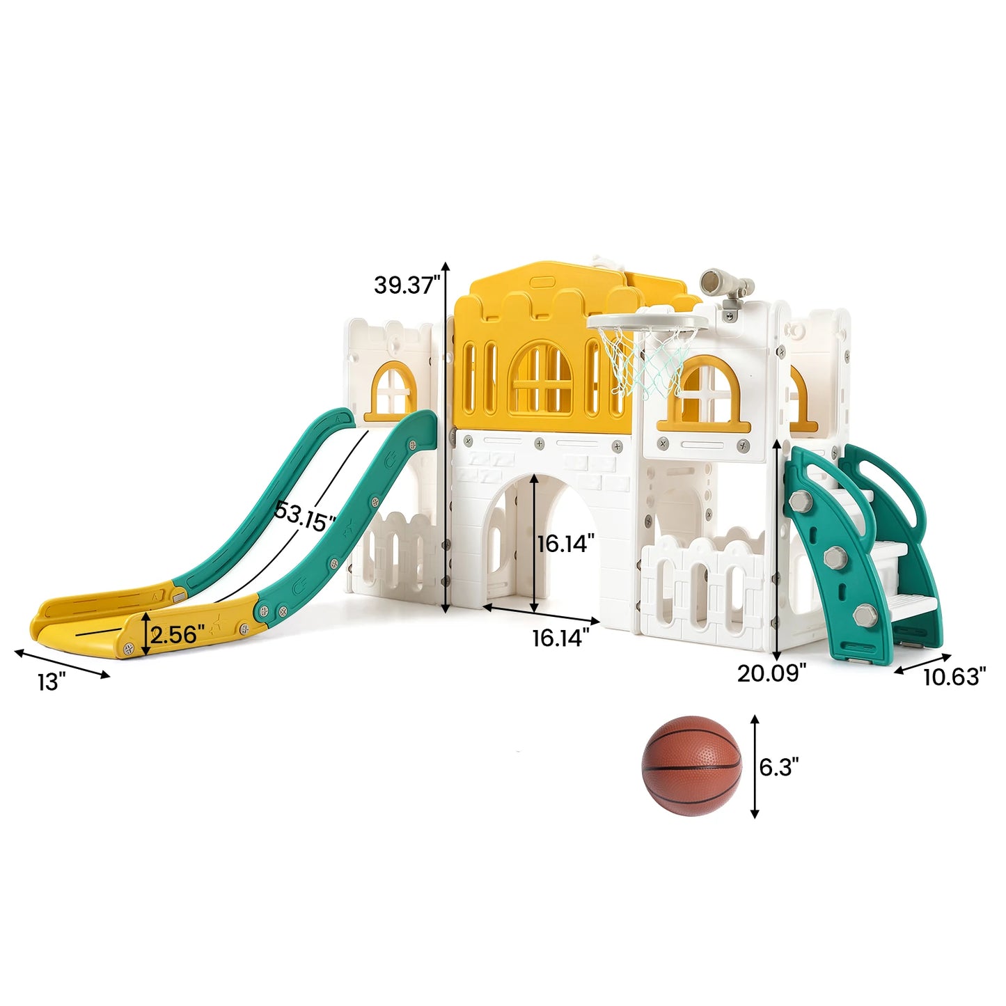 Eight In One Toddler Slide Indoor Playground Playset