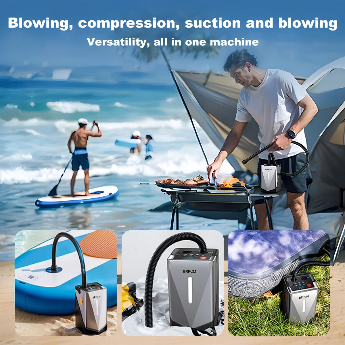 Car Jump Starter With Air Compressor And Power Bank