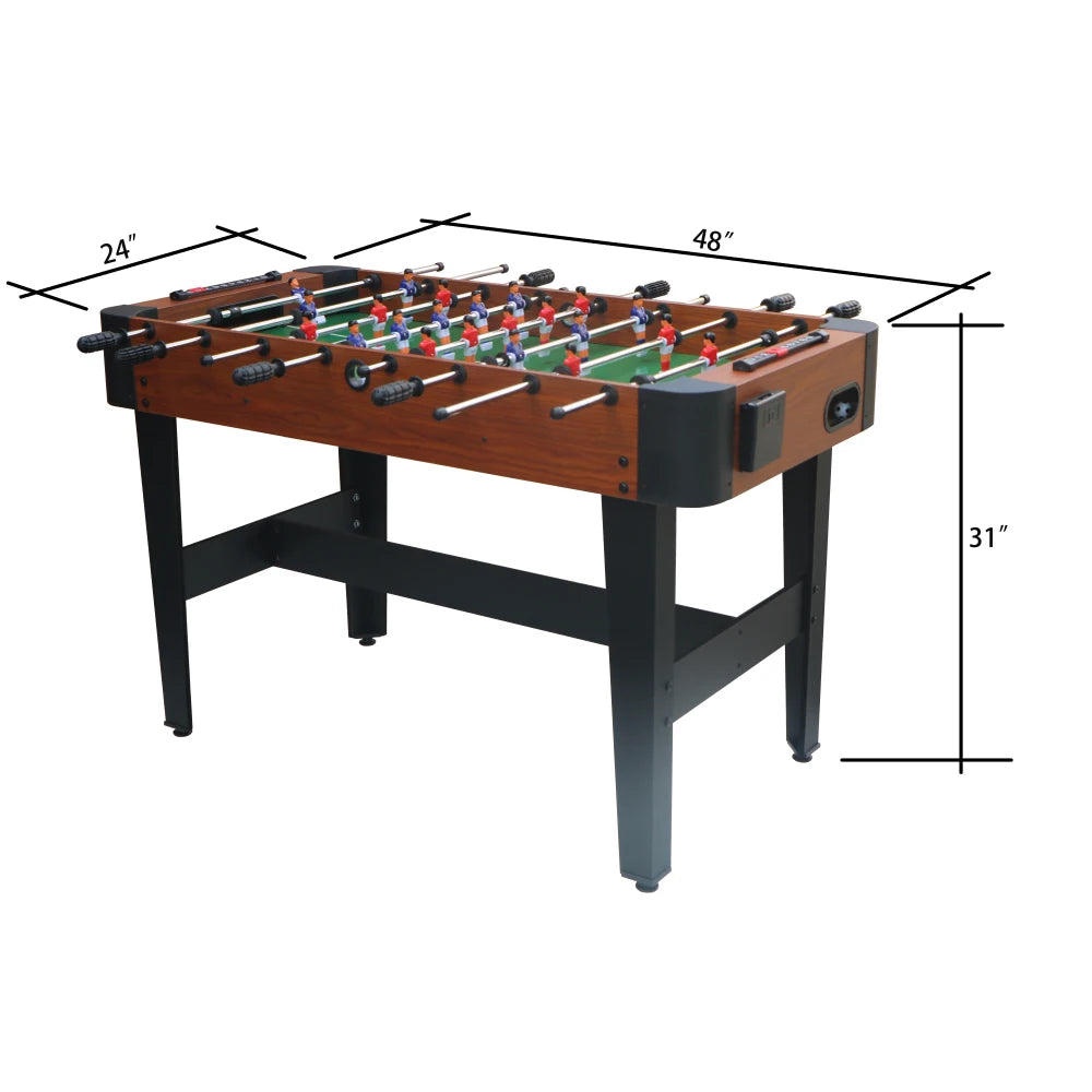 4-Foot Foosball Table for Family Game Rooms
