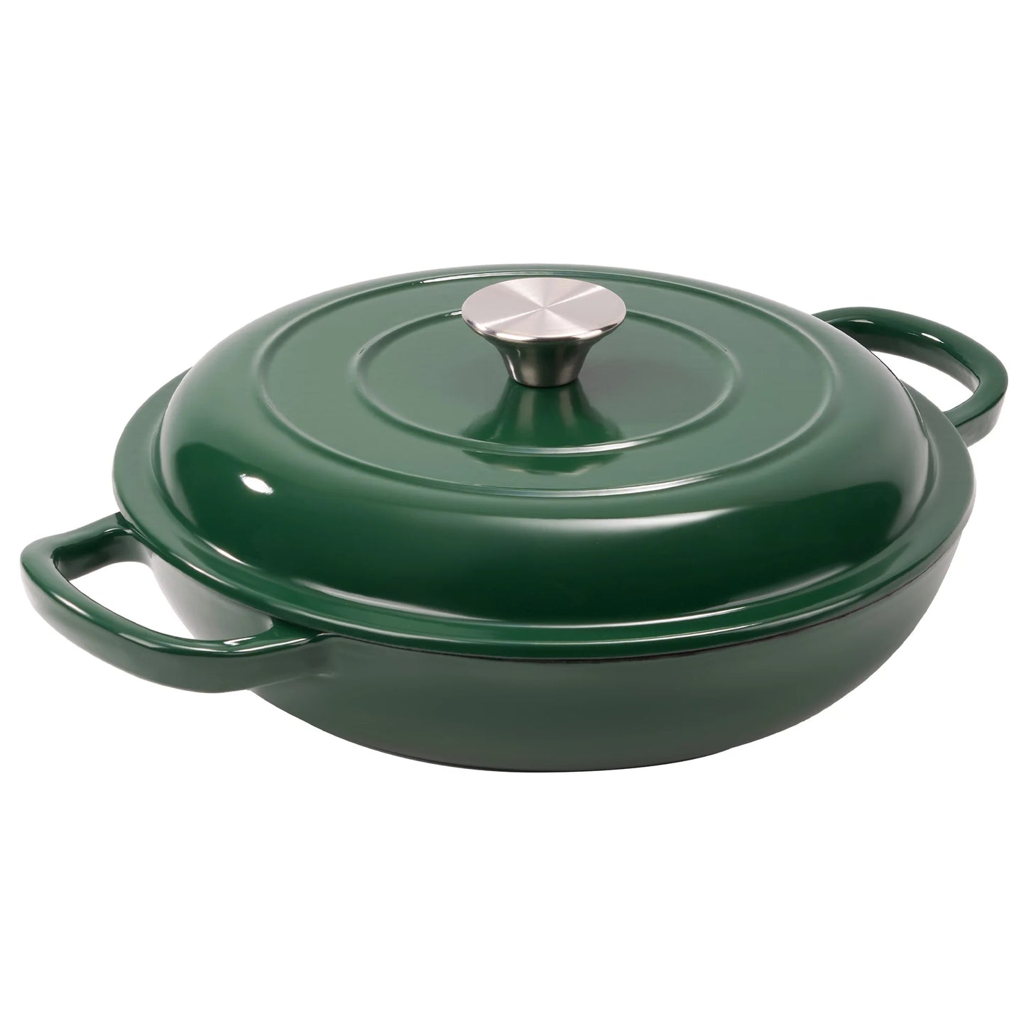 Enamel Cast Iron Dutch Oven with Double Handles for Cooking