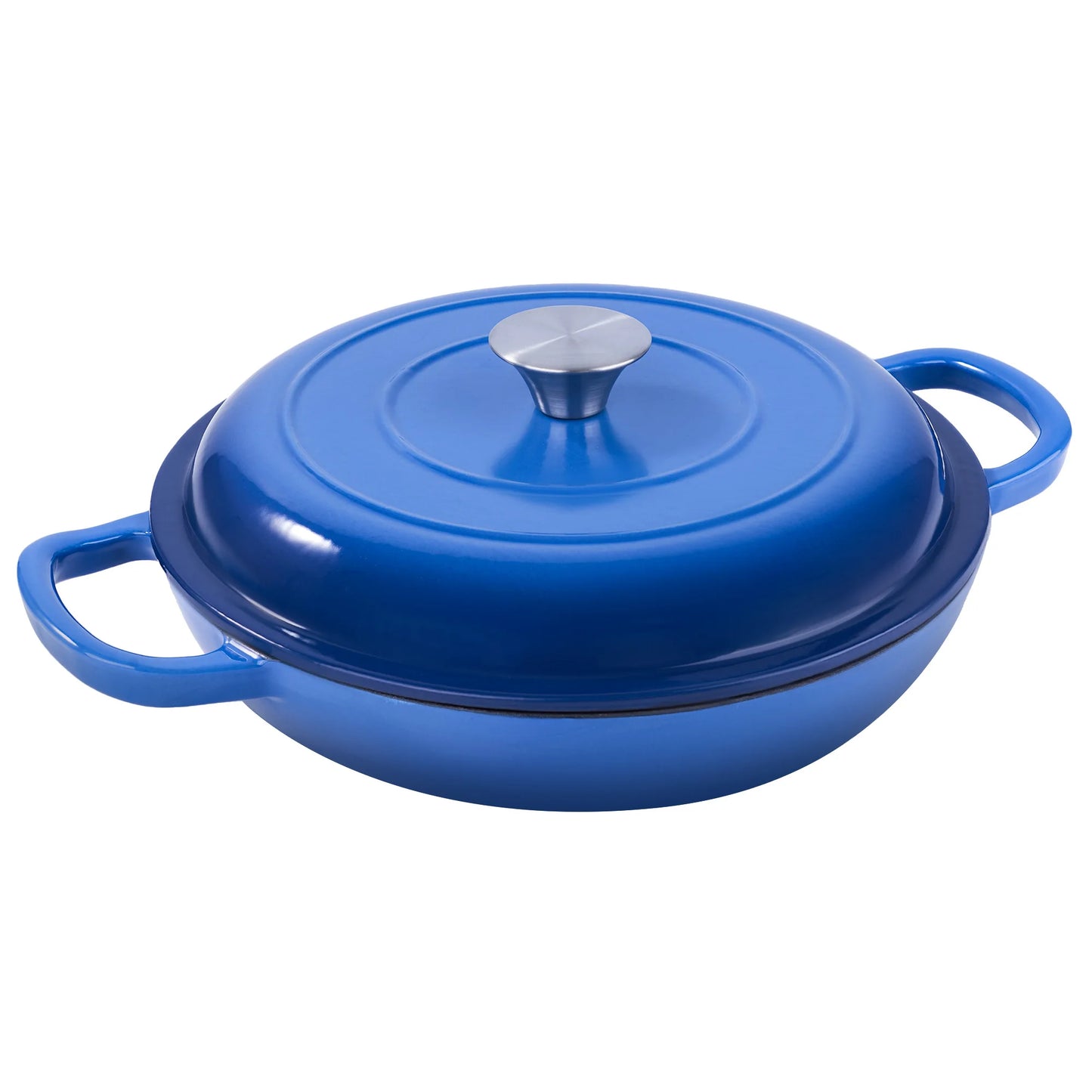 Enamel Cast Iron Dutch Oven with Double Handles for Cooking