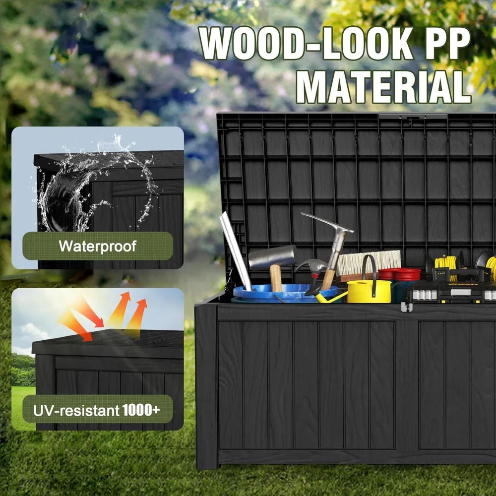 Outdoor Deck Storage Box Waterproof Patio Furniture Locker