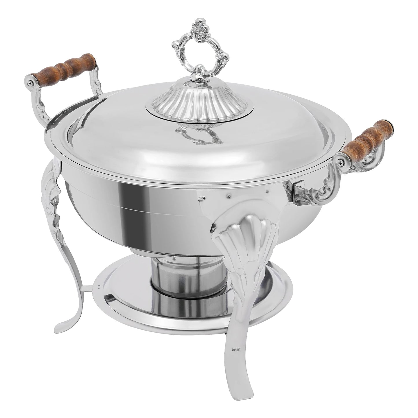 Round Stainless Steel Chafing Dish For Elegant Buffet Catering