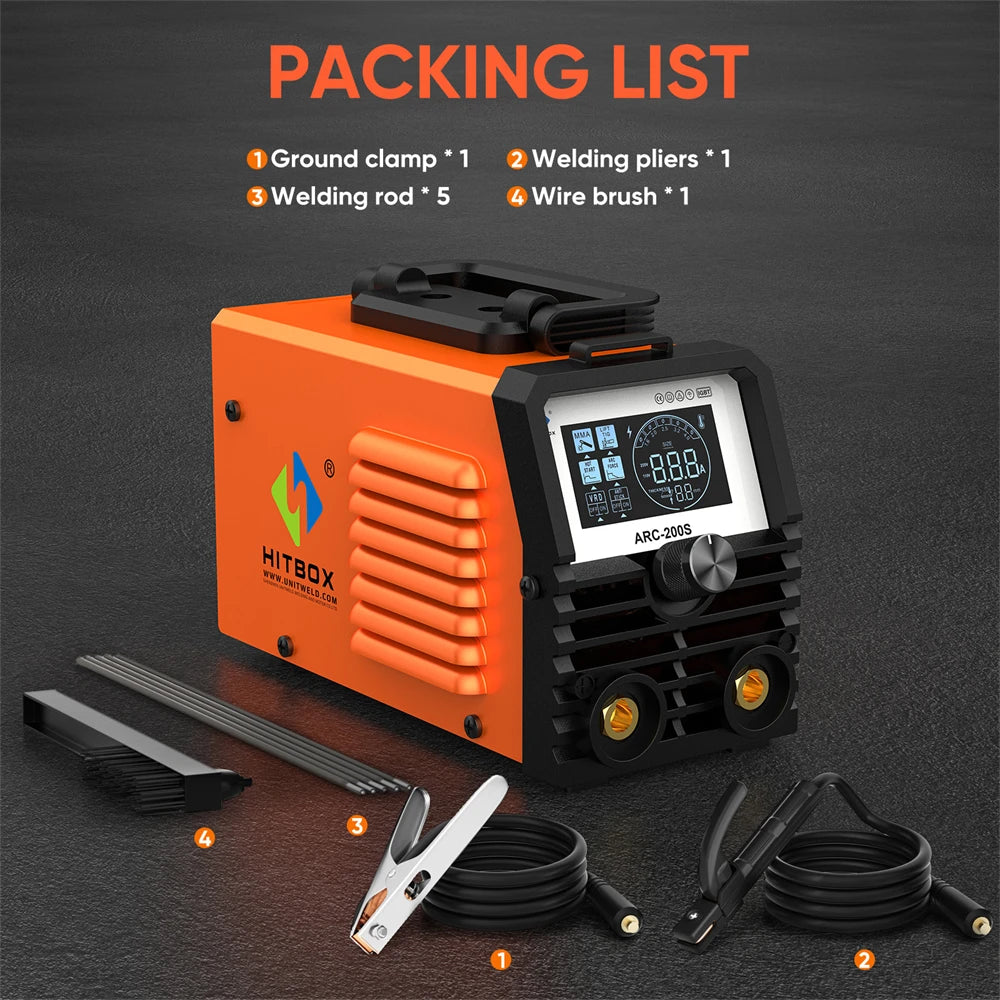 Hitbox ARC200S Two In One ARC MMA TIG Welder Inverter