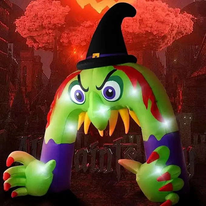Halloween LED Inflatable Arch Decorations With Blower