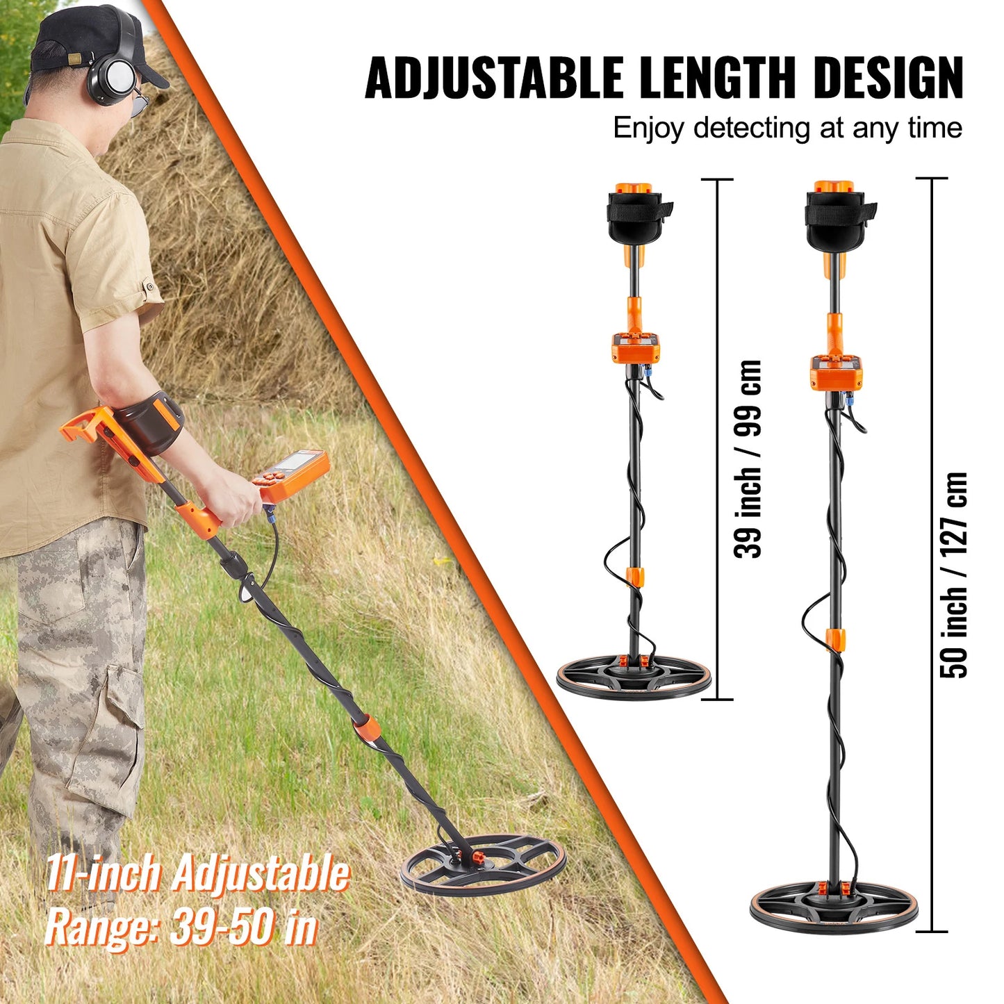 SucceBuy Professional Waterproof Metal Detector for Treasure Hunting