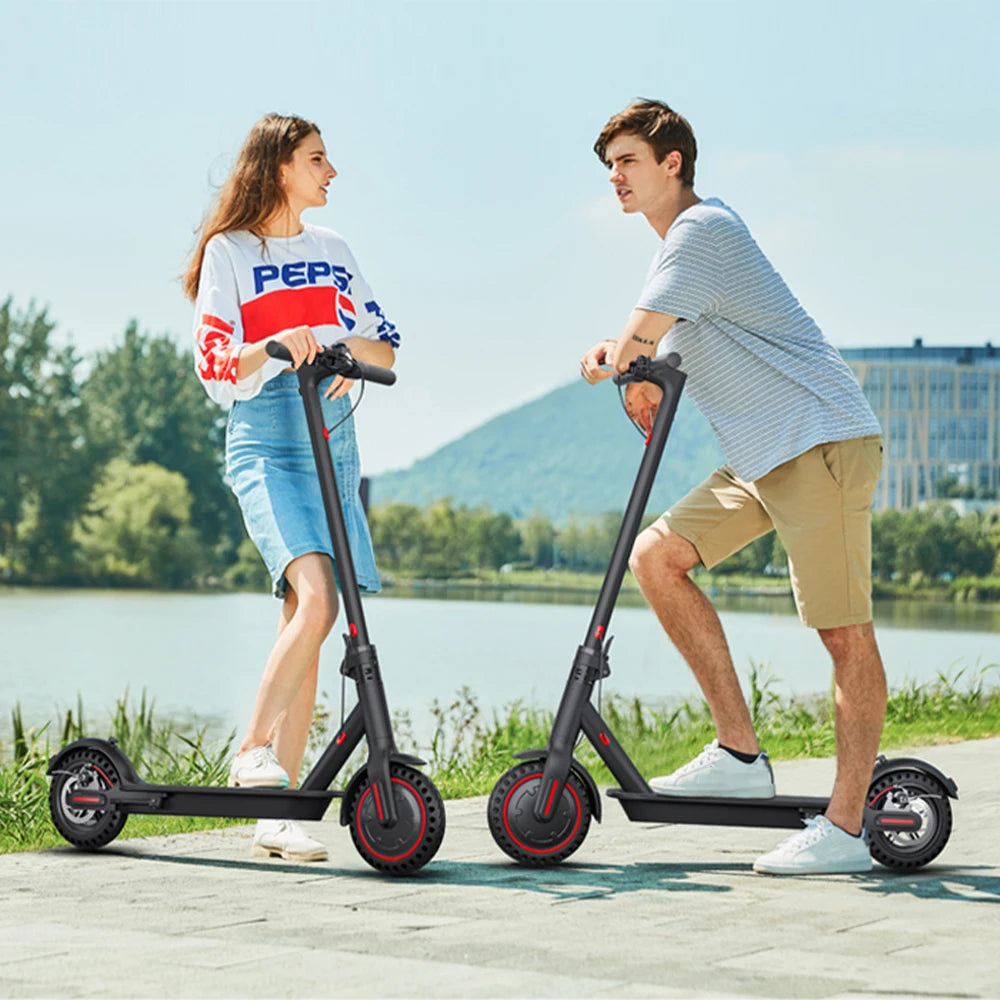 Foldable Electric Scooter with Dual Brake System and APP Support