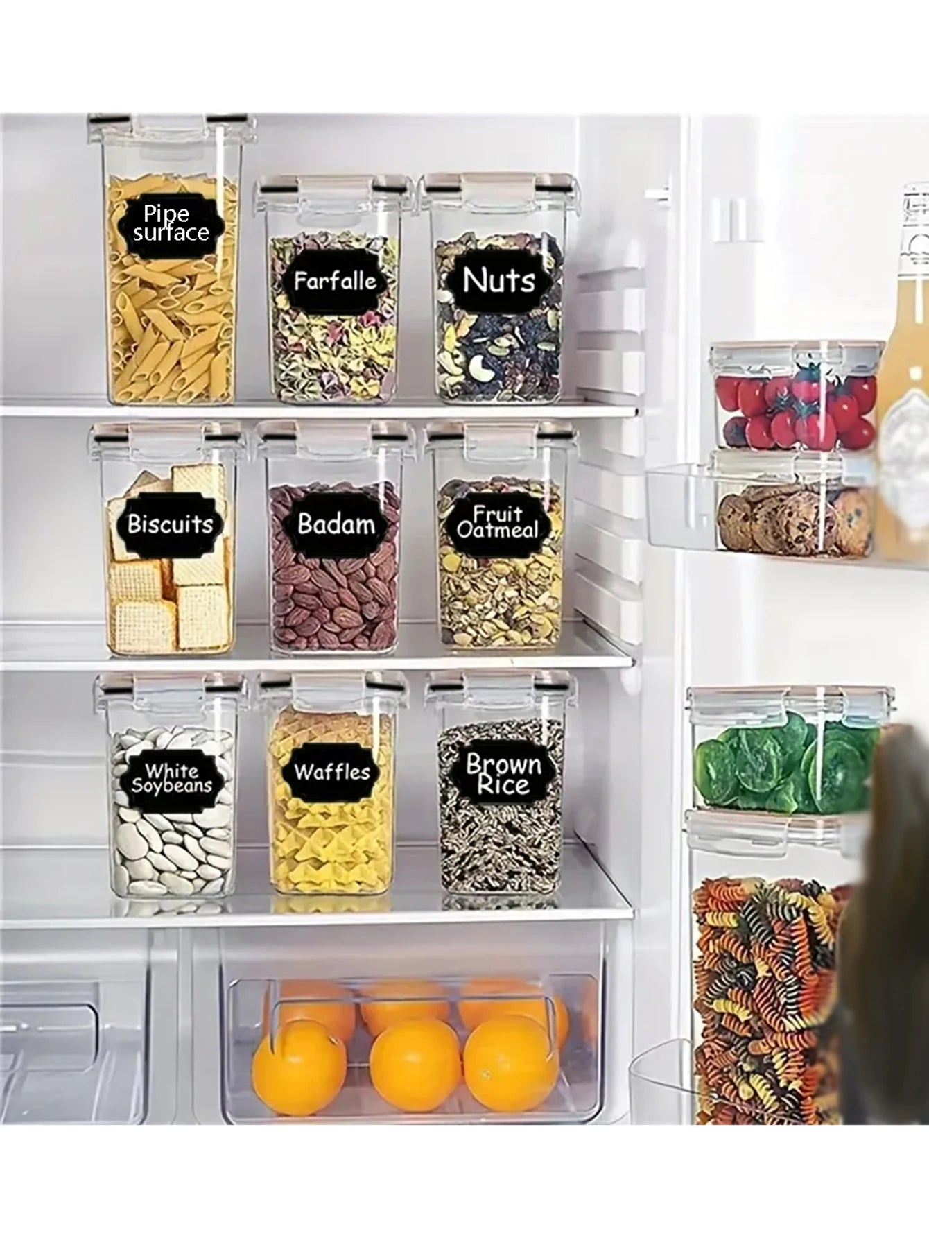 Airtight Food Storage Containers for Kitchen Pantry Organization
