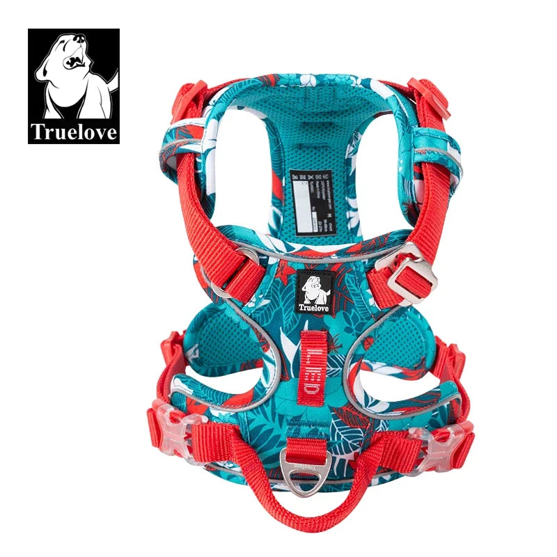 Truelove Premium Reflective Dog Harness in Camouflage Design