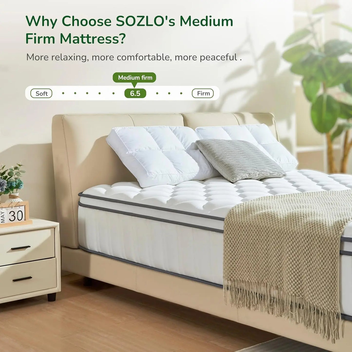 Cooling Gel Hybrid Mattress for Ultimate Comfort and Support
