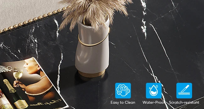 Tribesigns Two Tier Modern Faux Marble Coffee Table