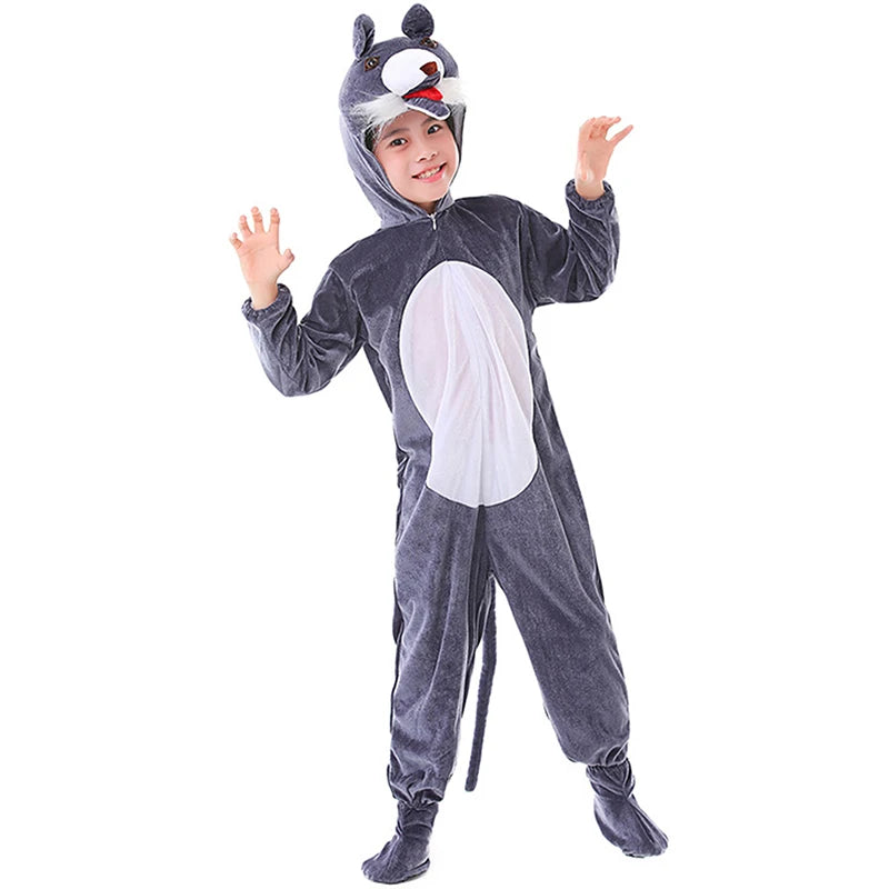 Funny Werewolf Jumpsuit Halloween Costume for Kids and Adults