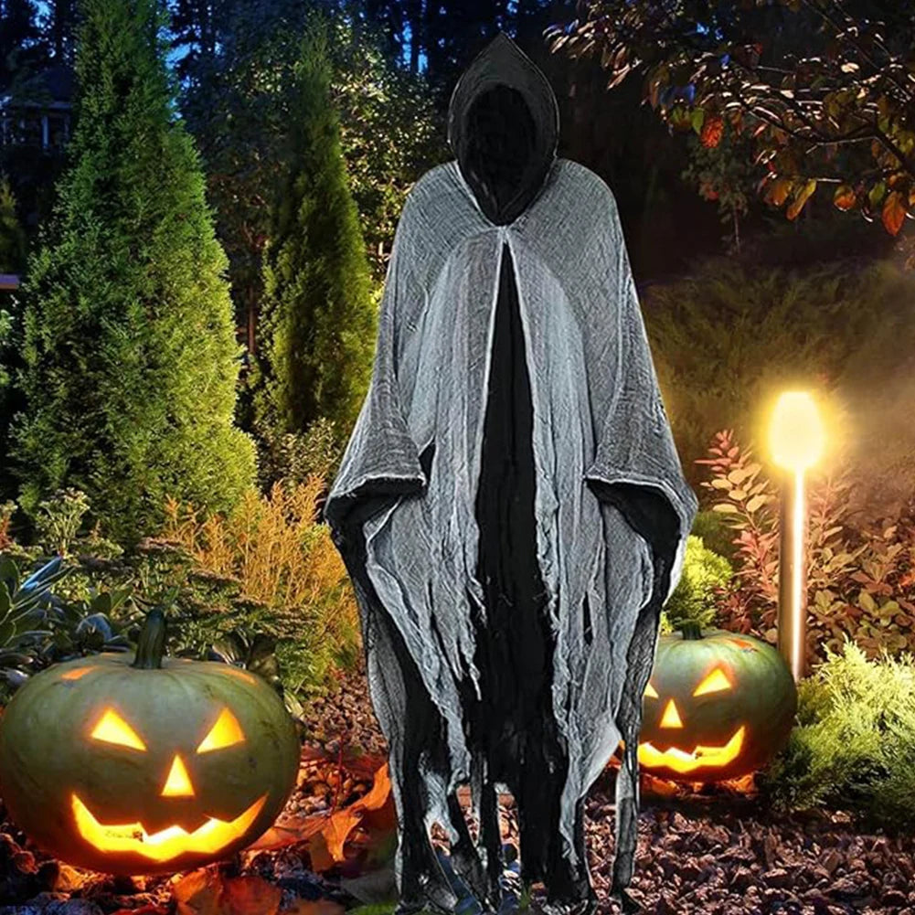Halloween Ghost Cape Costume for Gothic Horror Cosplay