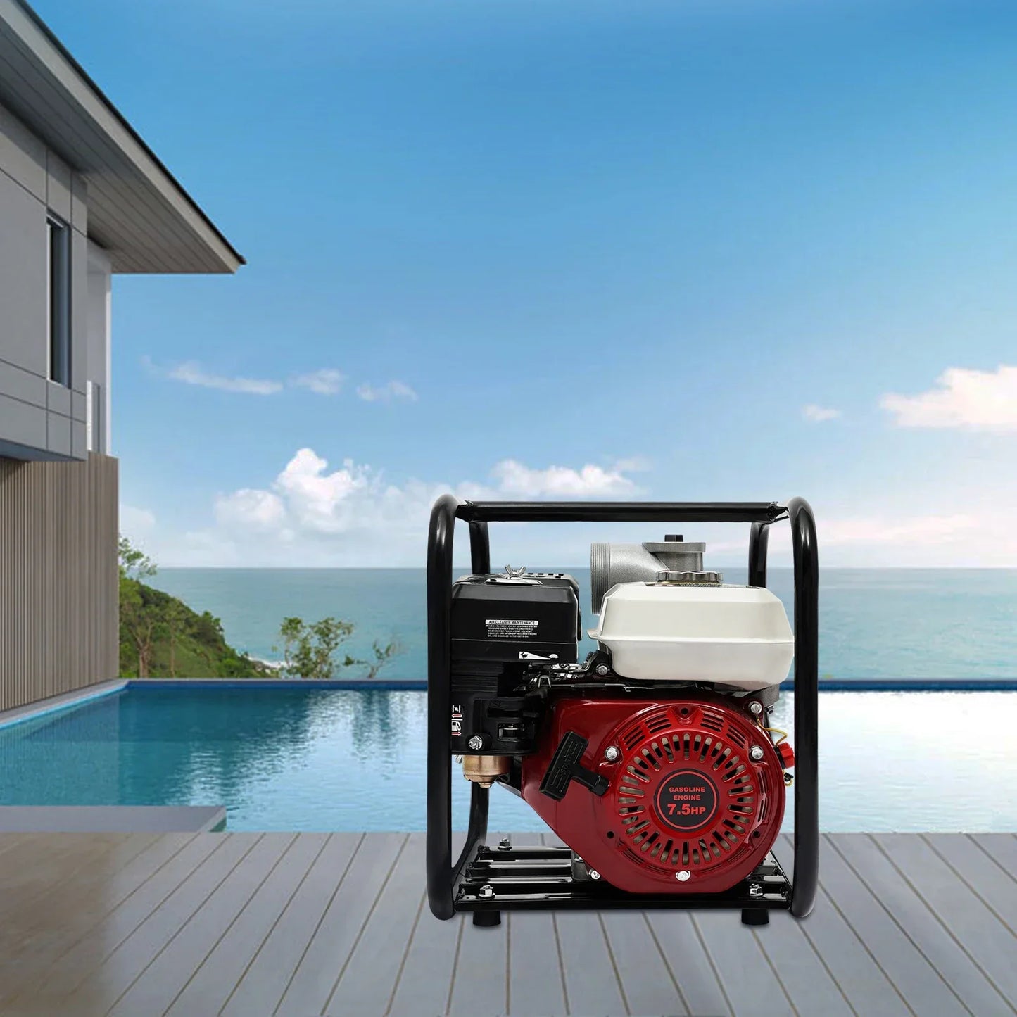 WP30 Water Transfer Pump 7.5 HP Gasoline Engine High Output