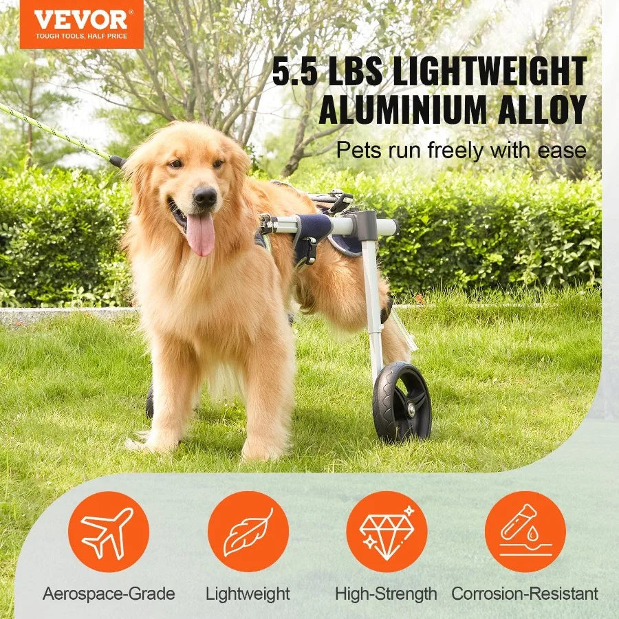 Lightweight Dog Wheelchair For Back Legs Mobility Aid