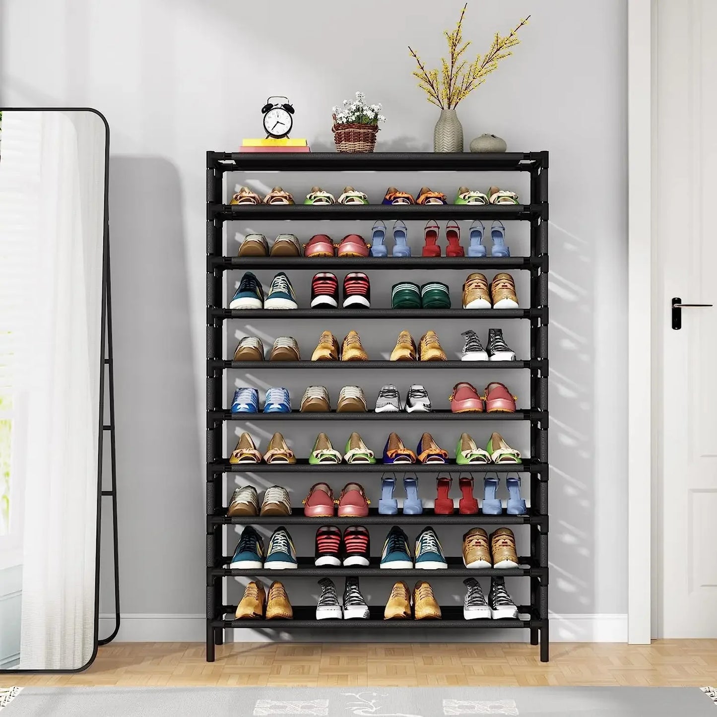Tribesigns Space Saving Metal Shoe Rack Organizer