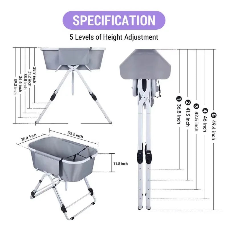 Elevated Grooming Bath Tub For Medium And Large Dogs