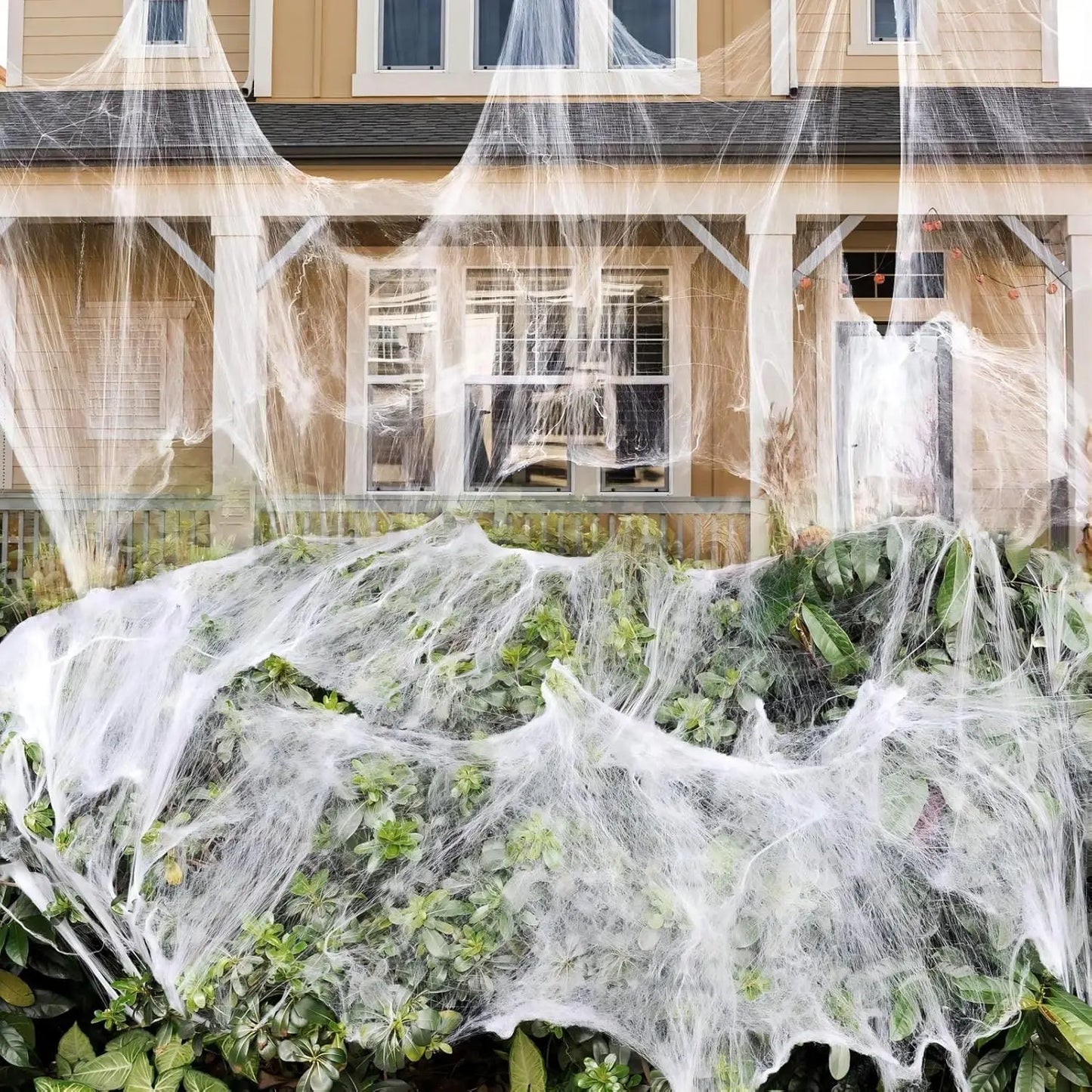 Halloween Cobweb Decor Indoor Outdoor Spider Webs Set