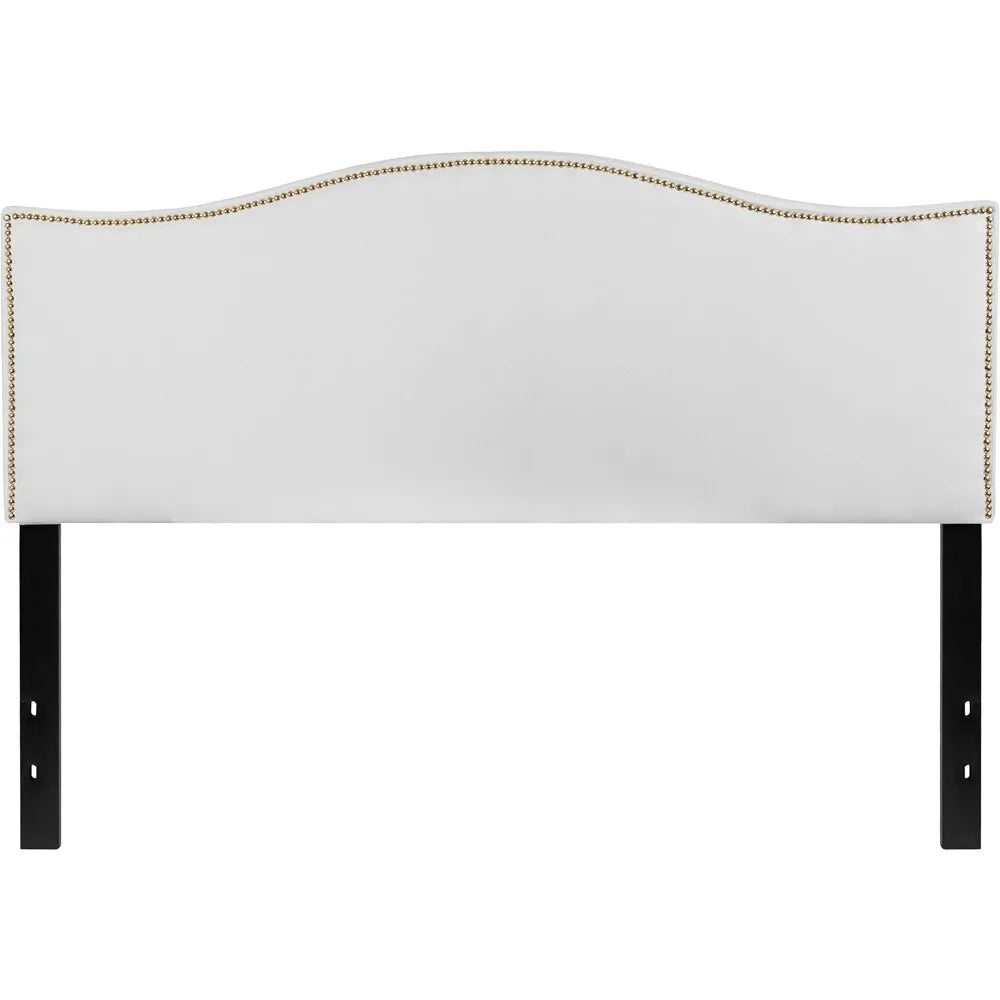 Upholstered Adjustable Headboard with Nailtrim Design