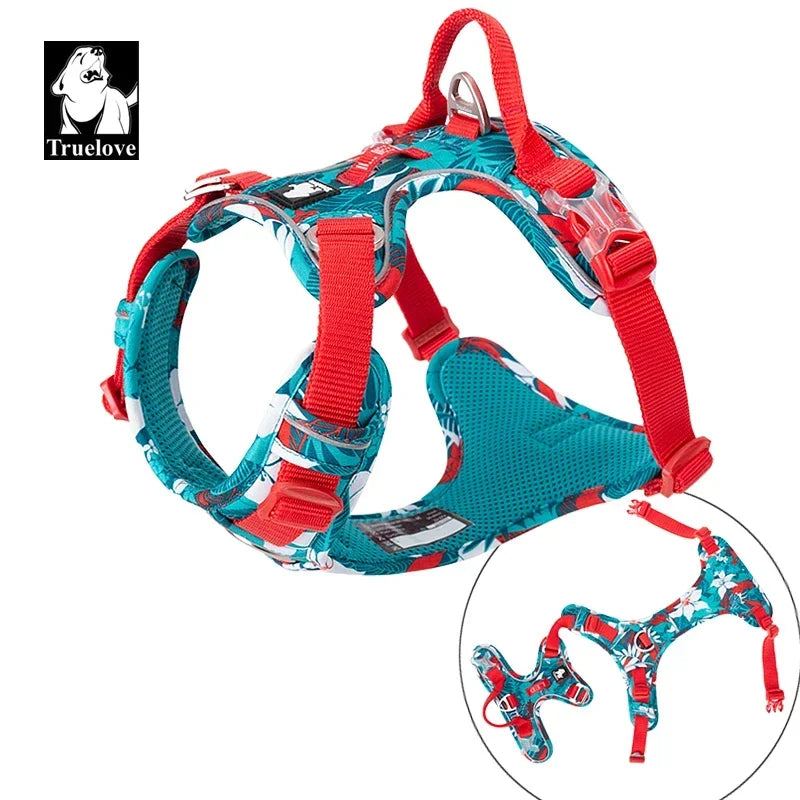 Truelove Premium Reflective Dog Harness in Camouflage Design