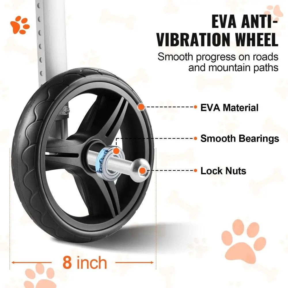 Lightweight Adjustable Dog Wheelchair for Disabled Pets