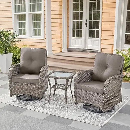 Outdoor Swivel Glider Chair for Patio and Deck Relaxation
