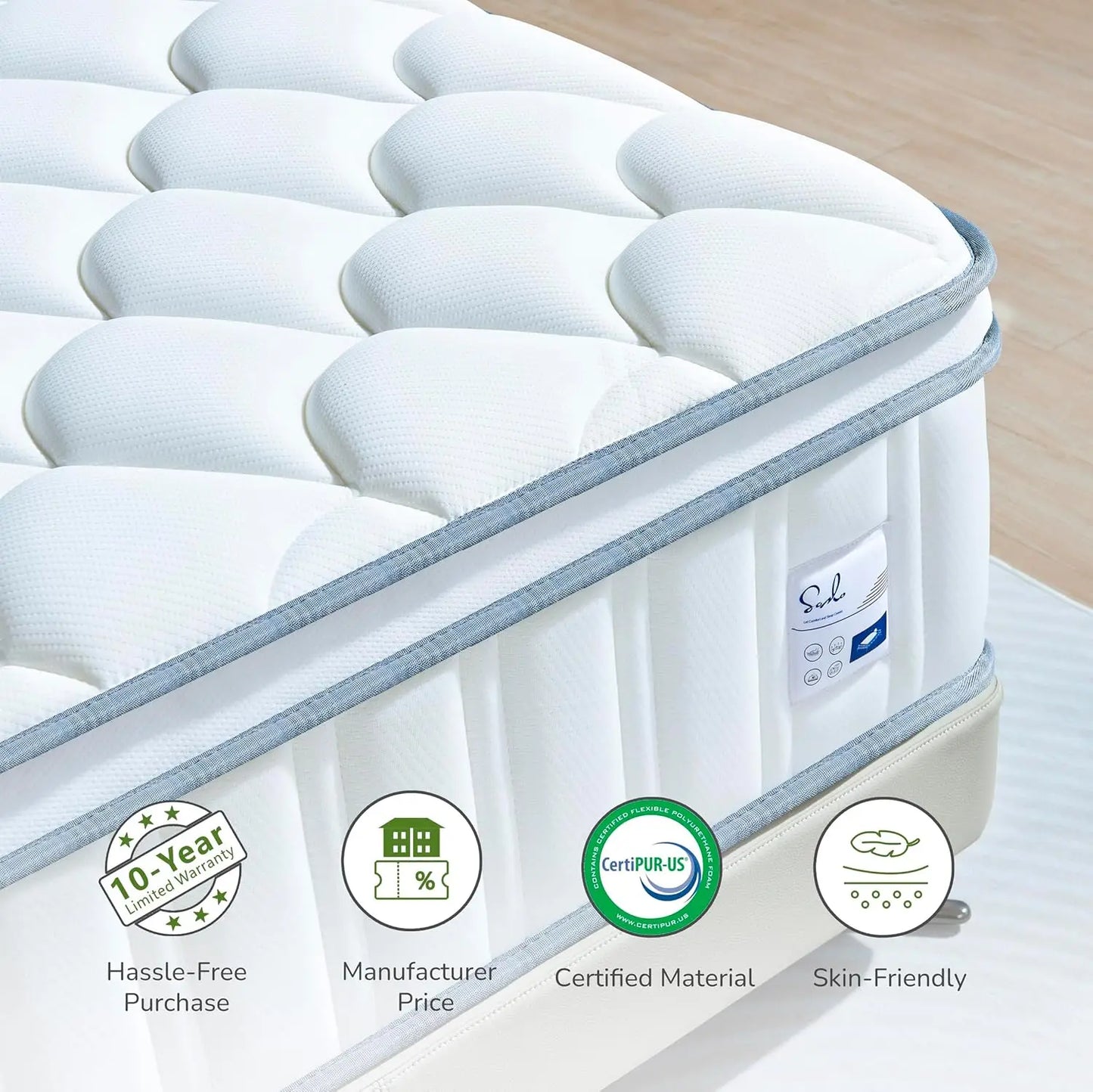 Cooling Gel Hybrid Mattress for Ultimate Comfort and Support