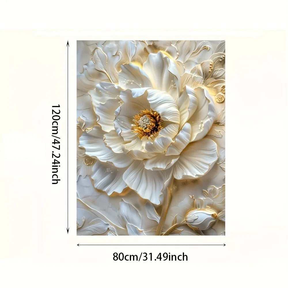 Modern Abstract Floral Canvas Art Prints Frameless Wall Decor