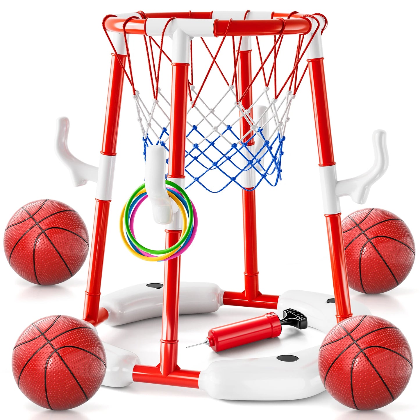 Floating Basketball Hoop for Summer Pool Fun