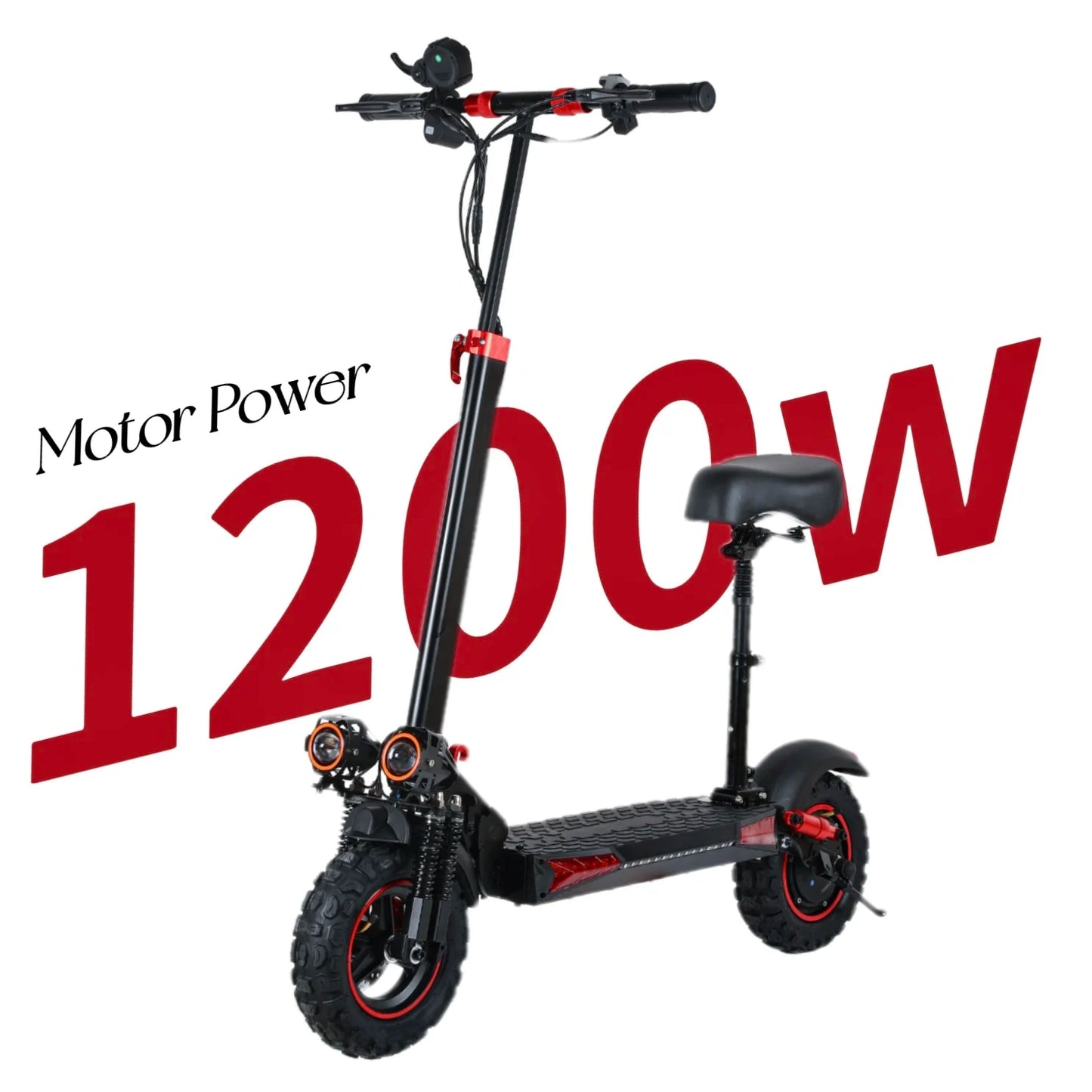 Foldable Waterproof Electric Scooter with Off-Road Tires for Adults