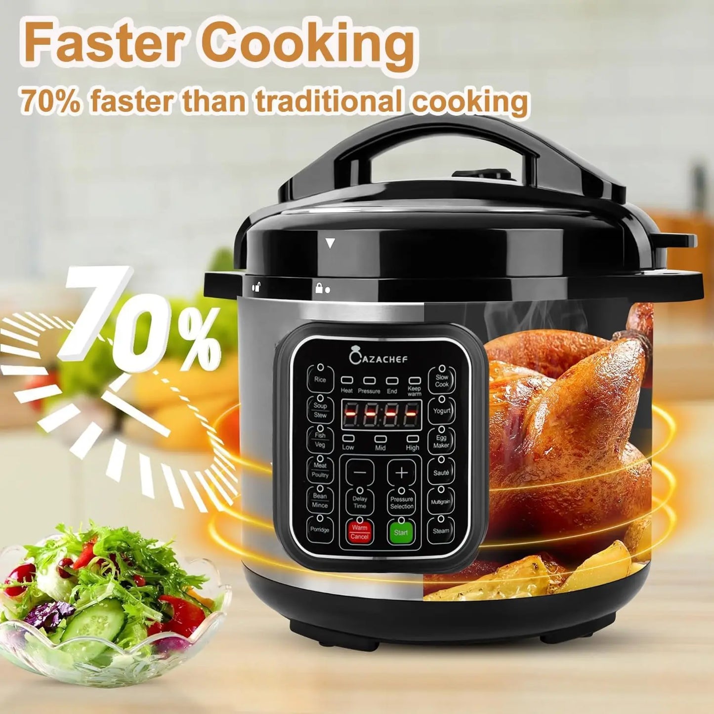 Stainless Steel Pressure Cooker And Electric Multi Cooker