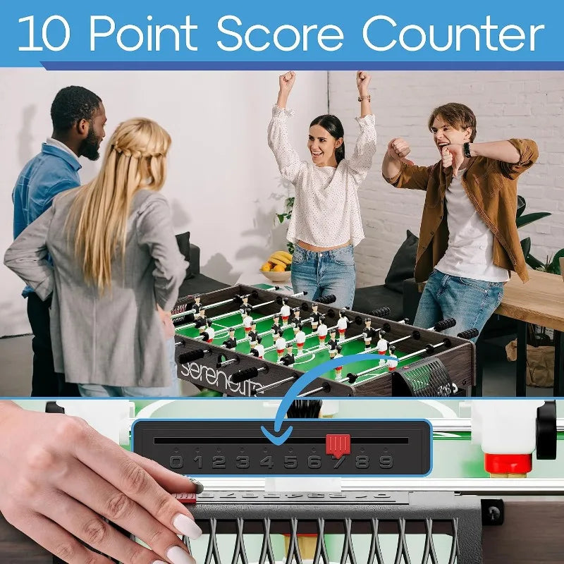 Portable Foosball Table for Family Game Night Fun