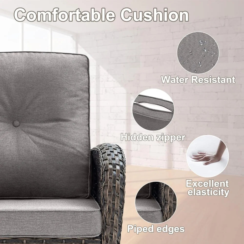 Outdoor Swivel Glider Chair for Patio and Deck Relaxation