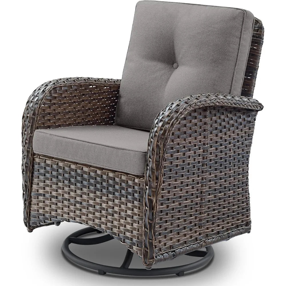 Outdoor Swivel Glider Chair for Patio and Deck Relaxation