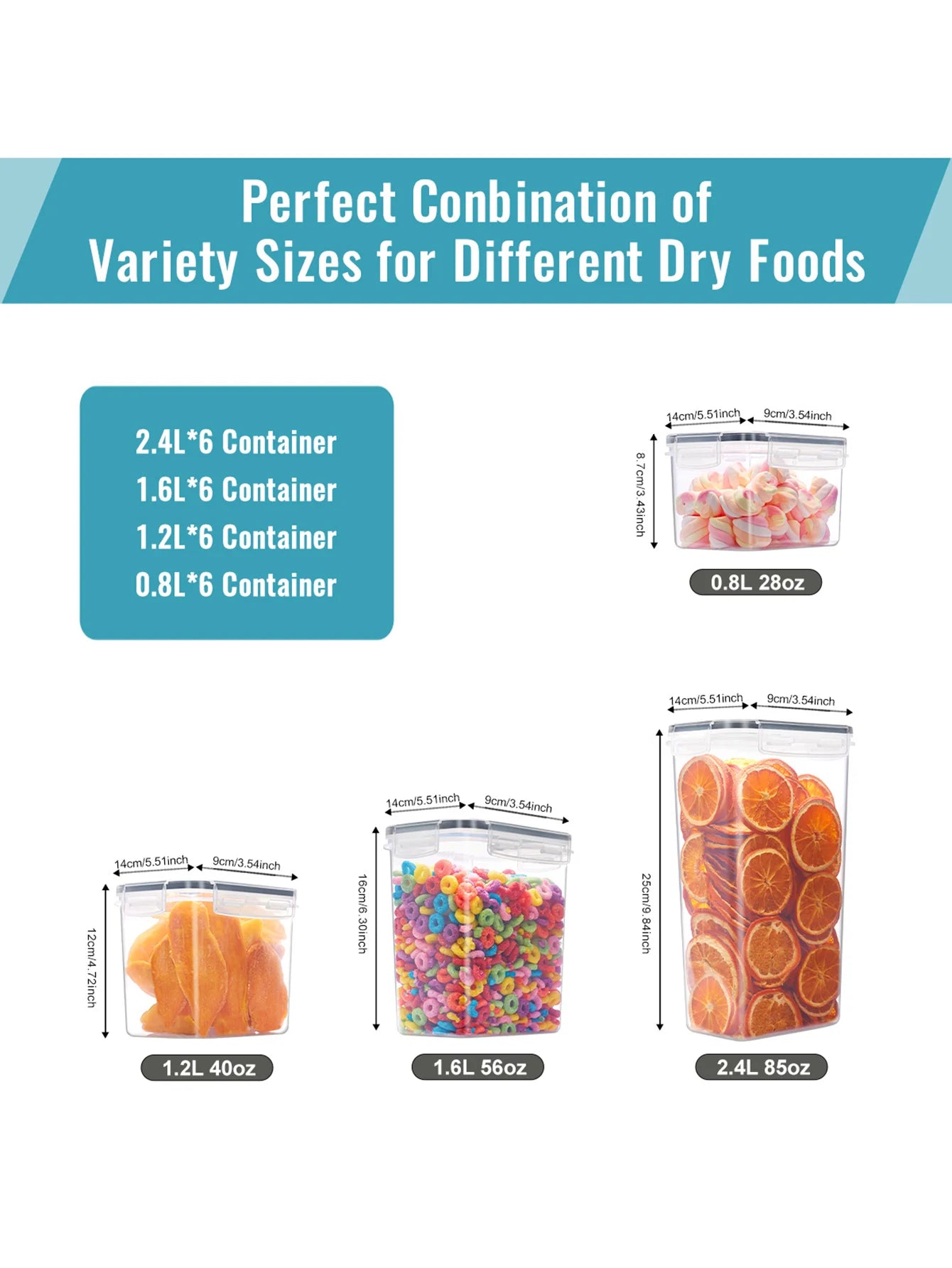 Airtight Food Storage Containers for Kitchen Pantry Organization