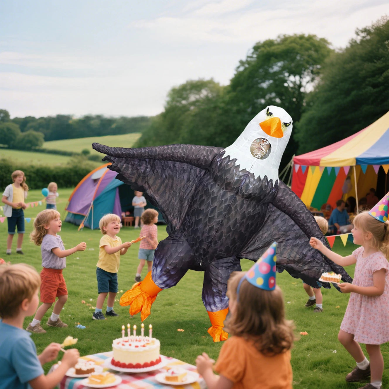 Eagle Inflatable Mascot Costume For Parades And Parties
